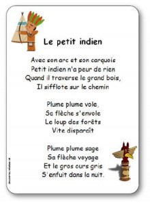 Comptine Le petit indien