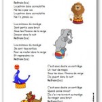 Comptine Les animaux du manège