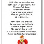 Comptine Petit clown est venu chez nous