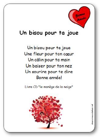Comptine Un bisou pour ta joue de Michèle Bertrand - Paroles illustrées à imprimer &quot;Un bisou pour ta joue&quot;