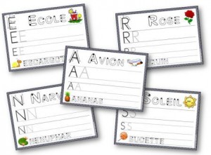 Fiches d'écriture des 26 lettres ms et gs, fiche apprentissage écriture maternelle, fiche entraînement écriture, fiche exercice écriture capitale maternelle