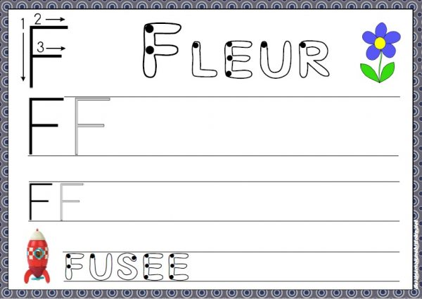 Fiches d'apprentissage de l'écriture des lettres capitales MS GS