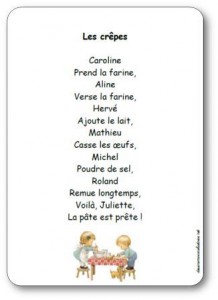 Comptine Les crêpes