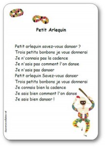 Comptine Petit Arlequin