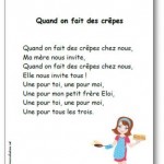 Comptine Quand on fait des crêpes
