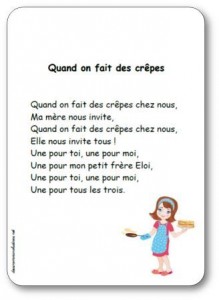 Comptine Quand on fait des crêpes