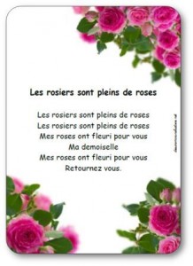 Ronde, jeux dansés maternelle, tresse et farandole, Danse Mes rosiers sont pleins de roses