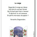 Poésie La neige (Regardez la neige qui danse)