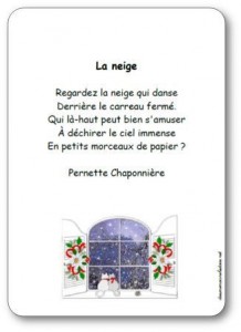 Poésie La neige (Regardez la neige qui danse)