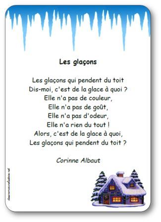 Poésie Les glaçons Corinne Albaut
