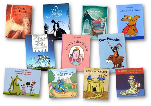 Livres princesse, châteaux forts...