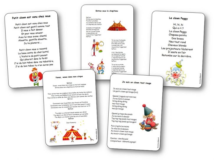 Chansons sur le cirque