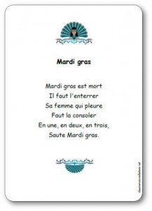 Comptine Mardi gras
