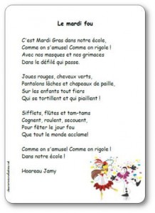 Poésie Le mardi fou Hoareau Jamy