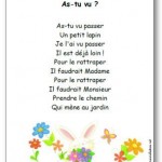 Comptine As-tu vu