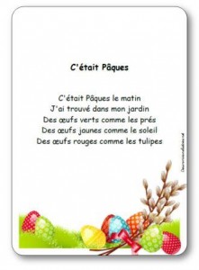 Comptine C était Pâques
