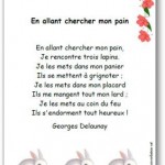 Comptine En allant chercher mon pain Delaunay