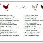 Comptine Une poule grise