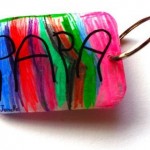 Cadeau pour la fête des pères Un porte-clés avec du plastique fou
