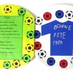 Carte en forme de ballon de football
