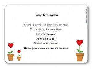 Comptine Bonne fête maman