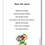 Comptine Bonne fête maman Maman printemps