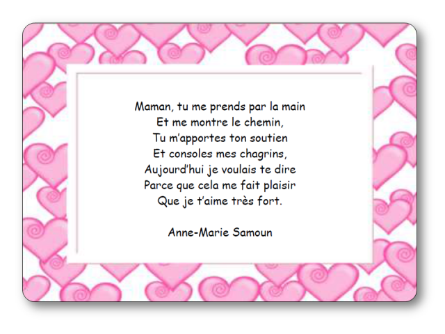 Comptine Maman tu me prends par la main de Anne Marie Samoun