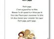Comptine Petit papa