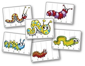 Jeu de bataille des longueurs des chenilles