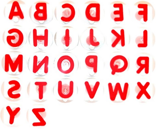 Tampons géants lettres de l'alphabet
