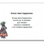 Comptine Grosse dame hippopotame