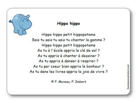 Comptine Hippo hippo