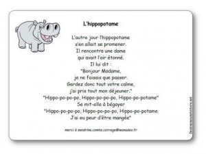 Comptine L Hippopotame