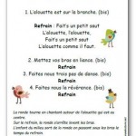 Comptine L alouette est sur la branche