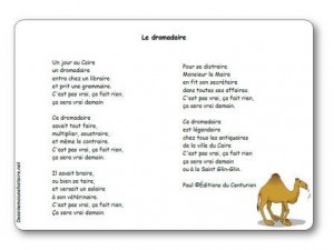 Comptine Le dromadaire