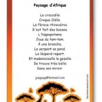 Comptine Paysage d Afrique