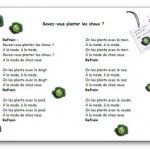 Comptine Savez vous planter les choux