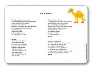 Comptine Sur le chameau