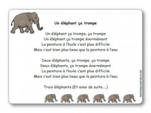 Comptine Un éléphant ça trompe