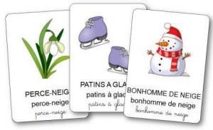 Imagier de l hiver maternelle