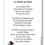 Poésie La rentrée de Poème Christine Fayolle