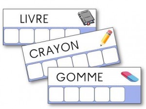 Atelier des mots sur la rentrée