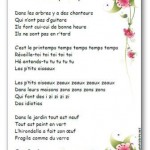 Chanson c est le printemps Jean René