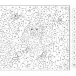 Coloriage magique sorcière