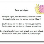 Comptine Escargot rigolo