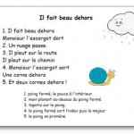 Comptine Il fait beau dehors