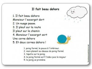 Comptine Il fait beau dehors