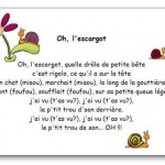 Comptine Oh l'escargot