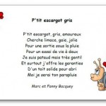 Comptine P'tit escargot gris Bacquey