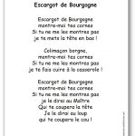 Comptine escargot de Bourgogne montre-moi tes cornes